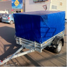 Тент с каркасом к прицепу МЗСА 817710 h=1100 мм синий Тент с каркасом к прицепу МЗСА 817710 h=1100 мм синий