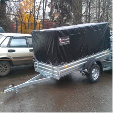 Тент с каркасом к прицепу МЗСА 817701 817730 черный Тент с каркасом к прицепу МЗСА 817701 817730 черный