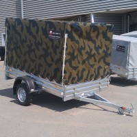 Тент с каркасом к прицепу МЗСА 817702 камуфляж Тент с каркасом к прицепу МЗСА 817702 камуфляж