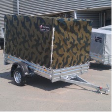 Тент с каркасом к прицепу МЗСА 817703 камуфляж