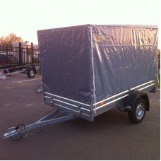 Тент с каркасом к прицепу МЗСА 817702 серый