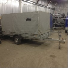 Тент с каркасом к прицепу МЗСА 817711 h=1500 мм ТК11 серый