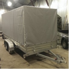 Тент с каркасом ТК35 серый к прицепу МЗСА 817735 h=1500 мм