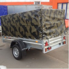 Тент с каркасом к прицепу МЗСА 817701 817730 h=1100 мм камуфляж Тент с каркасом к прицепу МЗСА 817701 817730 h=1100 мм камуфляж