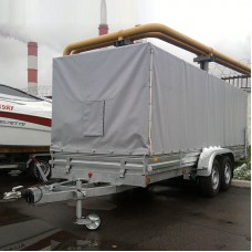Тент с каркасом к прицепу МЗСА 832162.202 h=1500 мм ТК62.202 серый