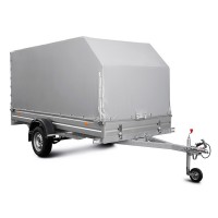 Тент для прицепа МЗСА 817717 высокий скошенный (Алюминиевый борт)