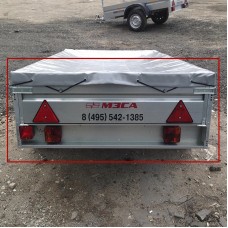 Борт задний для прицепа МЗСА 817700.002 (Лист заднего борта без комплектующих)